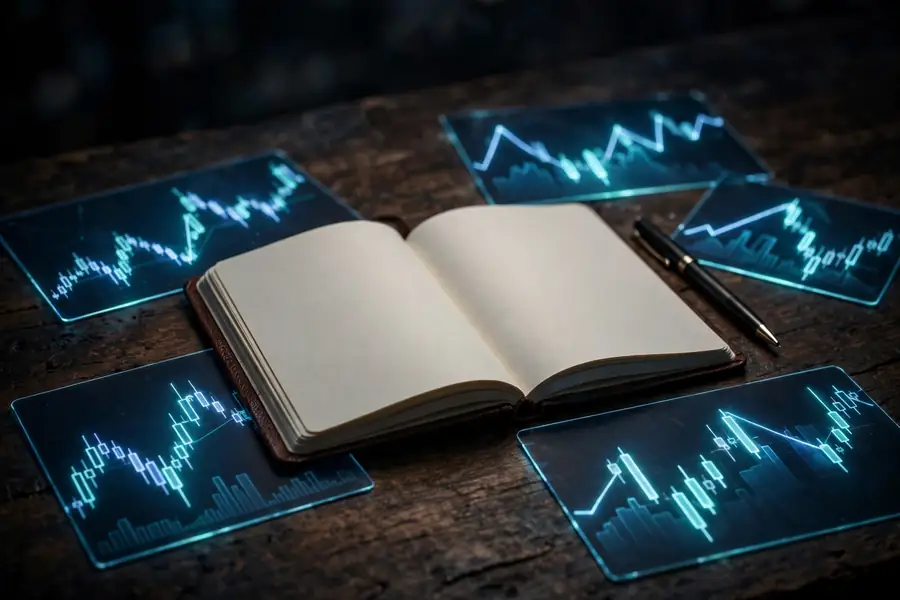 Trading journal notebook